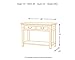 Signature Design by Ashley Woodboro Traditional Console Sofa Table, Dark Brown