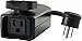 Jasco Z-Wave Outdoor Smart Plug Switch, 1 On/Off Outlet, Weather-Resistant, Built-in Repeater/Range Extender, Zwave Hub Required, Works with SmartThings, Wink, Alexa, 45704, BLACK