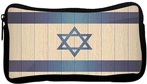 Rikki Knight Israel Flag on Distressed Wood Neoprene Pencil Case (dky-Neo-pc855…