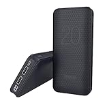 20000mAh Power Bank, meiyi Huge Capacity Portable Battery Charger with 2 USB Output Ports, LED Display 2 Inputs External Battery Pack for iPhone iPad Samsung Android Phones - Black