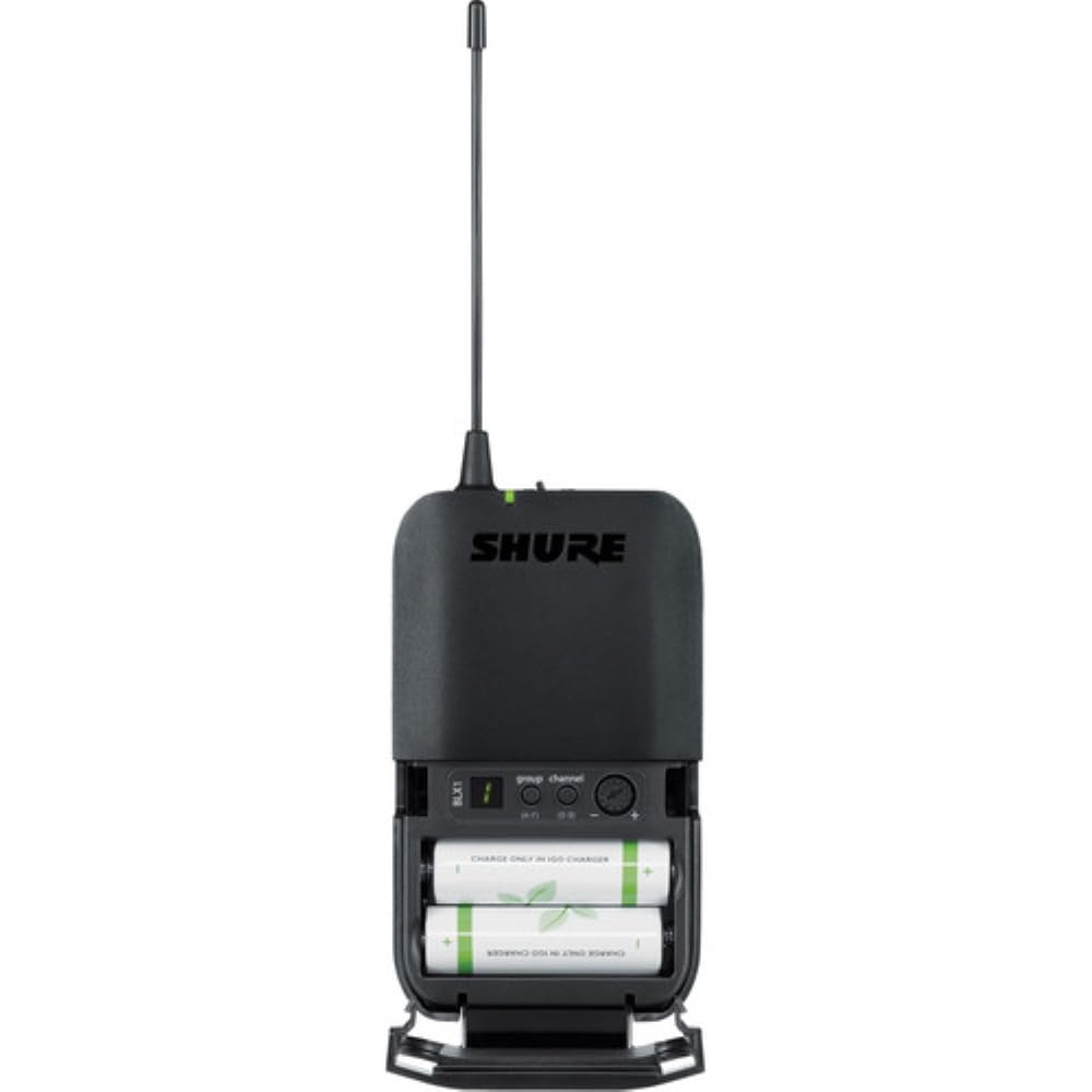 Shure BLX14/SM31 Wireless Microphone System for Fitness and Aerobics - 14-Hour Battery Life, 300 ft Range | Includes SM31 Fitness Headset Mic, Single Channel Receiver | H10 Band (BLX14/SM31-H10)