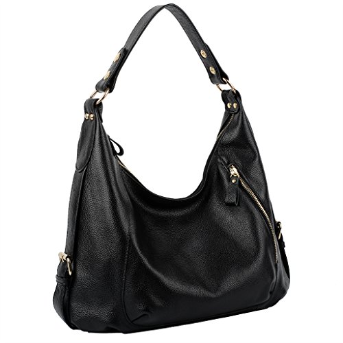 Yaluxe Women's Leather Hobo Cross Body Shoulder Bag with Front