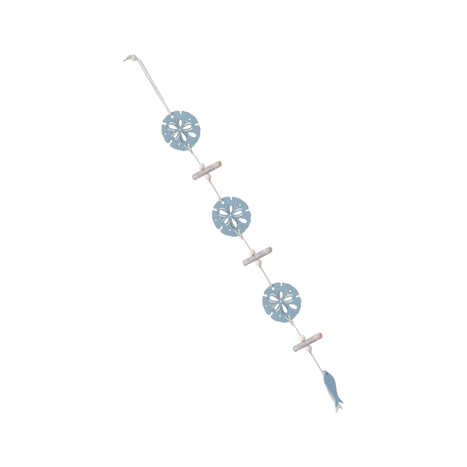 Amosfun Shell Hanging Decoration Wooden Nautical Wall Decoration Mediterranean Hanging Beach Room Decoration for Christening Beach Bathroom Wall Decoration Round Shell