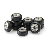 Yowming 10 pcs 3D Printer Big openbuilds Plastic Pulley Passive Round Wheel with Bearing Idler Pulley Gear Perlin Wheel Driven Wheel