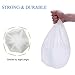 Small Trash Bags 4 Gallon Garbage Bags Waste Basket Bin Liners Bags For Bathroom, Kitchen, Office, Home Bedroom,Car- Clear White (125 Count)