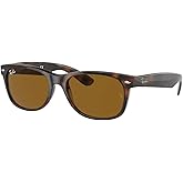 Ray-Ban RB2132 POLARIZED NEW WAYFARER Square Sunglasses For Men For Women +BUNDLE with ACCESSORY EYEWEAR KIT