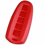 KeyGuardz Red Rubber Keyless Entry Remote Key Fob Skin Cover Protector