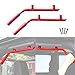ICarszone Black Solid Steel Rear Grab Handle for 2007-2018 Jeep JK JKU Wrangler Unlimited Accessories 4 Door - 1 Pair