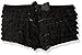 Daisy Corsets Women's Mesh Ruffle Shorts with Bow, Black, Large