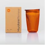 Huskee Renew Range Cup & Lid- Amber and Smoke