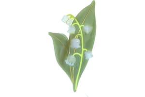 OMG DECOR Lily of The Valley Claw Clips,Cellulose Acetate Hair Clips,Small Claw Clips for Girl,Hair Accessories