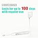 DECULO Sonic Electric Toothbrush With IPX7 Waterproof,Rechargeable,35000 Brush Strokes And 5 Brushing Modes (Silvery/white)