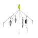 SF One (1) 5 Arm 4 Blades Alabama Umbrella Rig Fishing Bass Lures Bait Kit