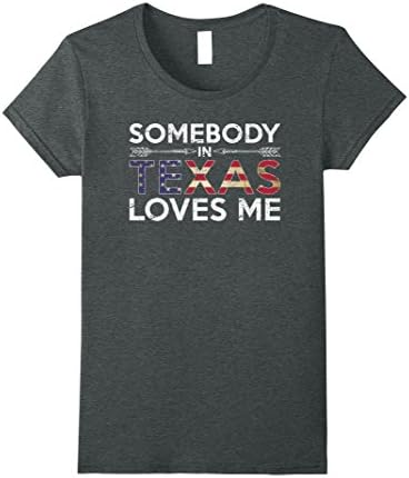Womens Somebody in Texas Loves Me T-Tee Medium Dark Heather
