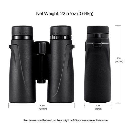 Eyeskey 10X42 Binoculars for Adults and Kids-Prism Film Optics, Tripod Capable, Waterproof and Fogproof, More Bright, Great for Hunting/Camping/Hiking/Golf/Concert/Surveilla - Thumbnail 2