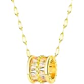 G&L Collectives Gold Plated Cubic Pendant Necklace | 18k Gold Plated Stainless Steel | Lightweight, Everyday Dainty Jewelry