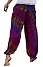 Treasures of Thailand Purple Tie Dye Pants Casual Beach Festival Trousers