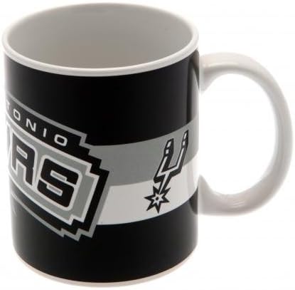 SAN ANTONIO SPURS Official NBA Ceramic Mug BC Black White Logo Coffee Cup