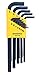 Bondhus 12137 Set of 13 Hex L-wrenches, Long Length, sizes .050-3/8
