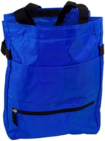 Urban Tote Bag - 100% Polyester Ripstop Fabric, Velcro Closure, Best for Shopping, School, Travel, Royal Blue - by BagEdge