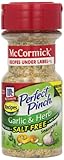 McCormick Perfect Pinch Salt Free Garlic & Herb, 2.75 oz