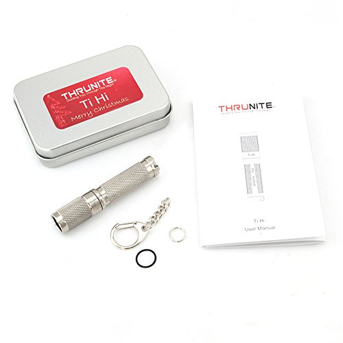 ThruNite Ti HI Flashlight, CREE XP-L HI LED, Max output 120 lumens, Using 1AAA, IPX-8 Waterproof (Ti HI CW)