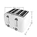 Bonsaii T869 Stylish 4-Slice Toaster with 6 Temperature Control; Cancel Button and Easy Clean Removable Crumb Tray, White