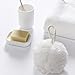 JMJ Bathing Series Loofah Bath Sponge Mesh Shower Wash Ball Lufa Bath Soap Pouf Bathroom Accessories Body Sponges for Shower Pack of 4 (60g/pcs) …
