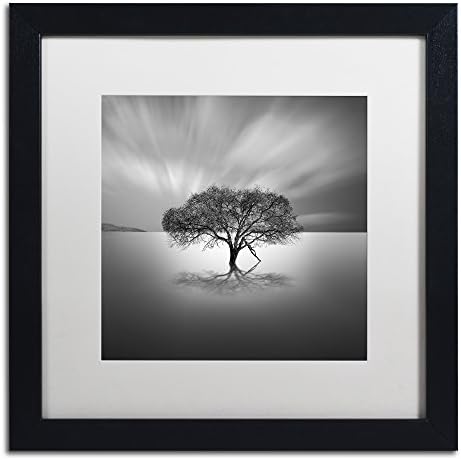 Framed Wall Art - Moises Levy 'Water Tree VIII' Wall Decor with Matted Frame by Trademark Fine Art