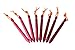 HUKOER 8 pcs Garden Stakes Metal Tent Stakes Pegs Triangular Nails 7 inch Heavy Duty Tri-Beam Pegs Ground Stakes with Pouch for Garden, Outdoors, Hike, Hammock and Beach