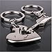 ODETOJOY Matching Puzzles Keychain Engraved Key Ring for Couples Best Friends You Hold The Key to My Heart Forever Couple Keychain