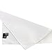 John William Clothing 100% Silk Woven White Pocket Square Handkerchief