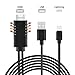 Compatible with iPhone to HDMI Cable, Acode 6.5ft iPhone to HDMI Adapter Cable, Digital AV Adapter Connector Cord for iPhone X/8/7//6/5s Plus/iPad/ iPod, Plug and Play