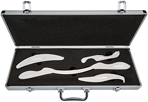 Well Built Anti-allergy Medical-Grade Stainless Steel IASTM Tool - Helps Relieve Sore Muscles, Supports Faster Recovery Times -GREAT Graston Tools(4 set)