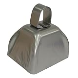Silver Metal Cowbell - 12 Pack