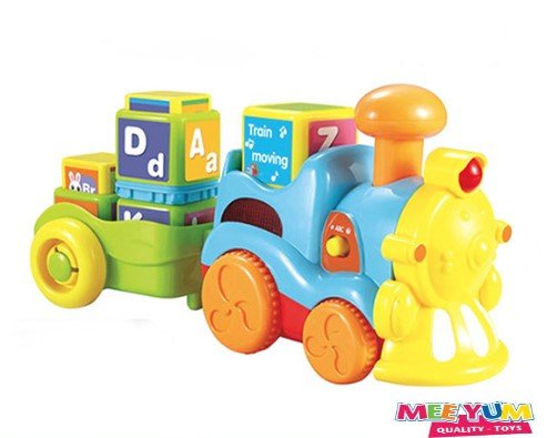 MeeYum Learning Educational Alphabet Blocks Musical Toy Train Baby Toddler Kids - Thumbnail 2