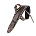 Walker & Williams C-22-BRN Dark Brown Handmade Signature Premium Thick Grain Leather Padded Guitar Strap 3
