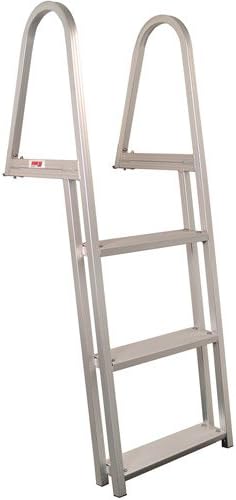 Extreme Max 3005.3377 Aluminum Pontoon and Dock Ladder - 3-Step Extreme Max 3005.3377 Aluminum Pontoon and Dock Ladder - 3-Step