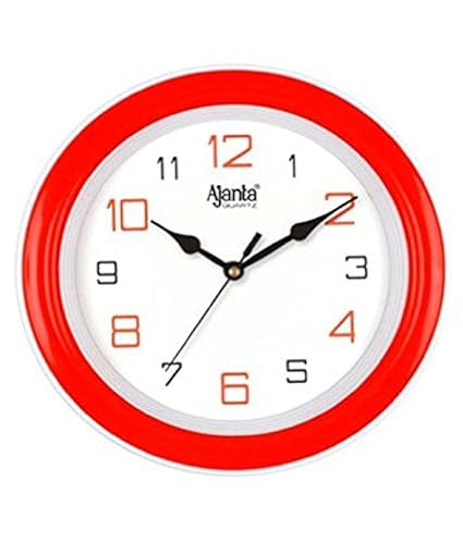 Ajanta Simple Clock (Red, 2147)