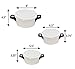 7 Piece Microwave Cooking Pot Set with Handles | 3 Pots, 3 Lids and 1 Universal Vented Lid - by Home-X