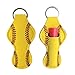 10 Pack Neoprene Chapstick Holder Keychain Bulk Blank Softball Chapstick Holders,Yellow