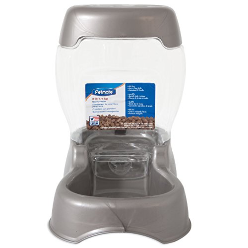 Petmate Pet Cafe Feeder Dog and Cat Feeder Pearlescent Colors 3 Sizes, Made in USA