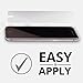 totallee iPhone 8 Tempered Glass Screen Protector | Hard Rounded Edges HD Clarity 3D Touch Compatible Bubble-Free Installation for iPhone 8 (Clear Glass)
