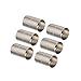 Linsoir Beads Rhodium Tone Inner Hole Size 12mm Glue-in Magnetic Clasps for 12mm Cords Pack of 10 Sets
