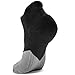 Wanderlust Plantar Fasciitis Compression Socks – Cushion Running Socks for Medical, Travel, Athletic and Sports – Black-Gray 1 Pair