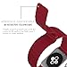BRG Leather Loop with Adjustable Magnetic Closure iWatch Band Replacement Strap for Apple Watch Series 1 Series 2 Sport and Edition 38mm Medium - Red