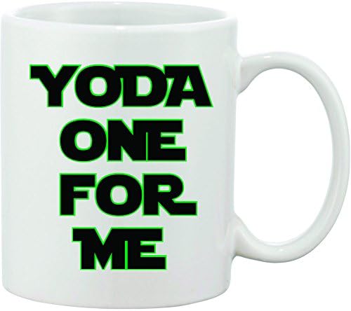 Yoda One for Me Ceramic Coffee Mug. Great Valentines Funny Gift for Him or Her.