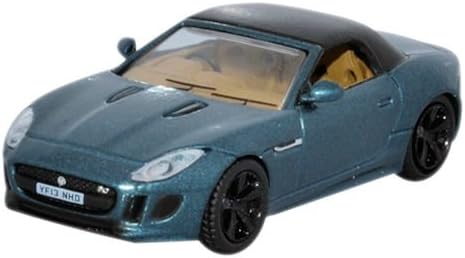 Jaguar F-Type, Dark Green/Black, RHD, 0, Model Car,, Oxford 1:76