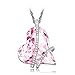 LadyColour Pink Heart Pendant Necklace Swarovski Crystals Fashion Silver Tone Jewelry for Women