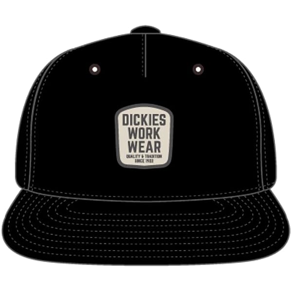 Dickies Cappello Uomo Tela Cerata Visiera Piatta – Roomy Waxed With Leather Patch E Matita Inclusa - 4
